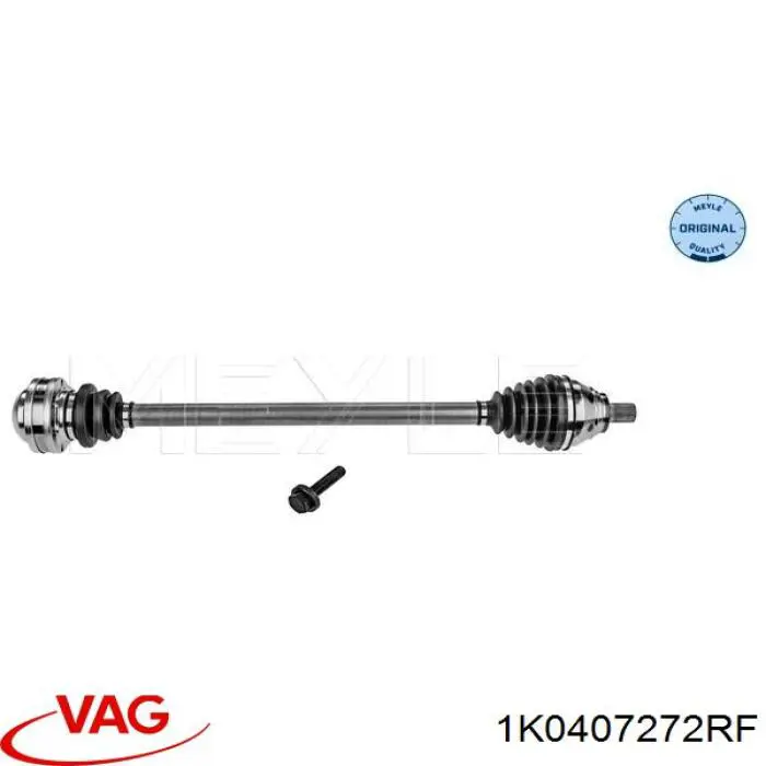 1K0407272RF VAG Полуось передняя, правая