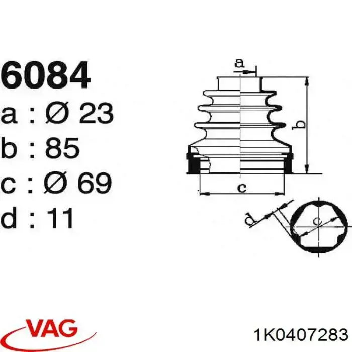  1K0407283 VAG