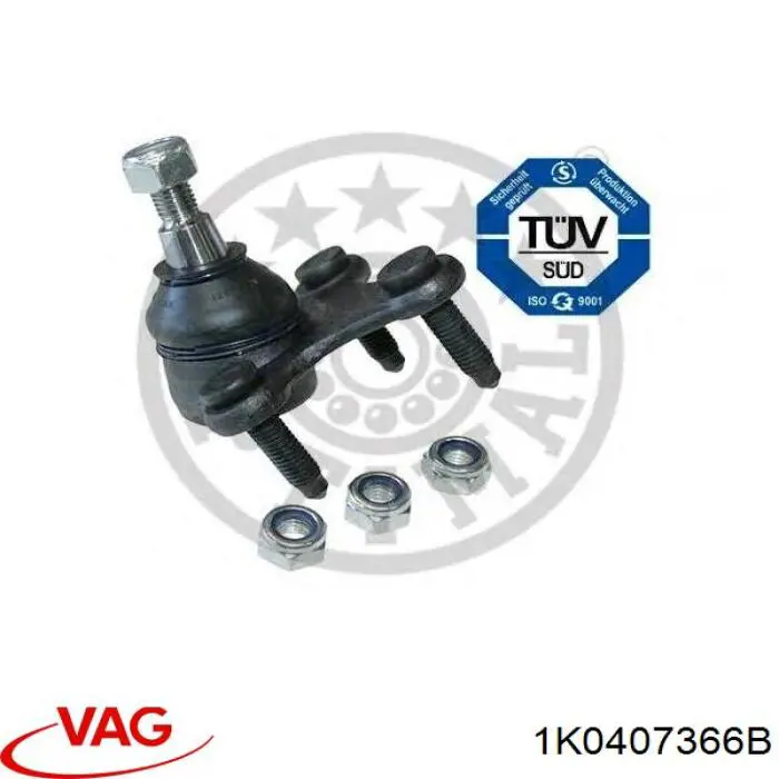 Нижняя правая шаровая опора VAG 1K0407366B цена, от 13.54 USD