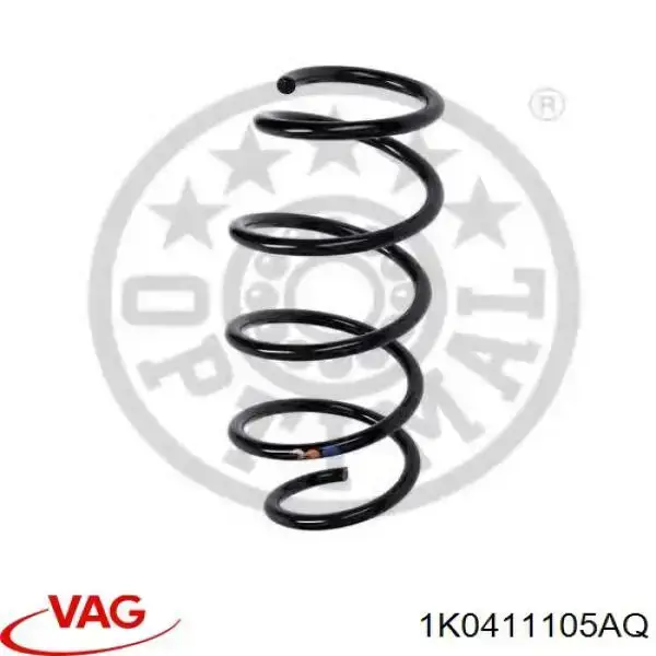 Пружина амортизатора передняя VAG 1K0411105AQ цена, от 21.54 USD