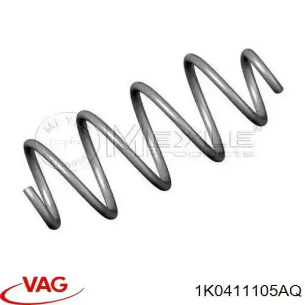 Купить 1K0411105AQ VAG Винтовая пружина подвеска