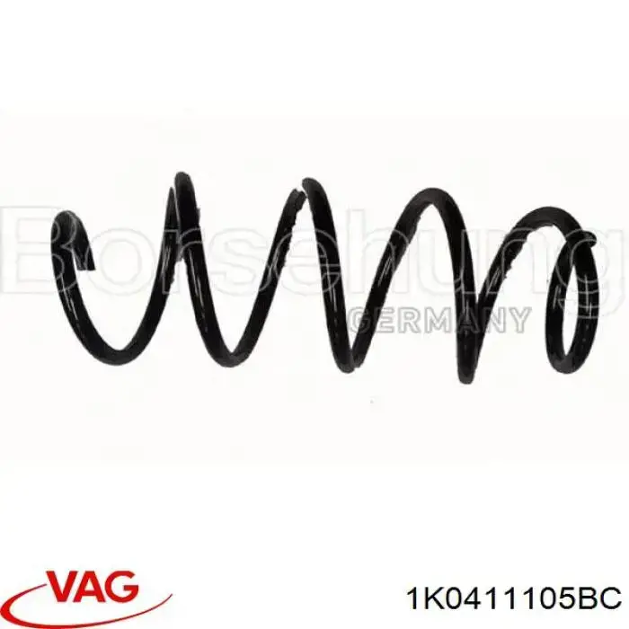 Compre 1K0411105BC VAG Mola dianteira