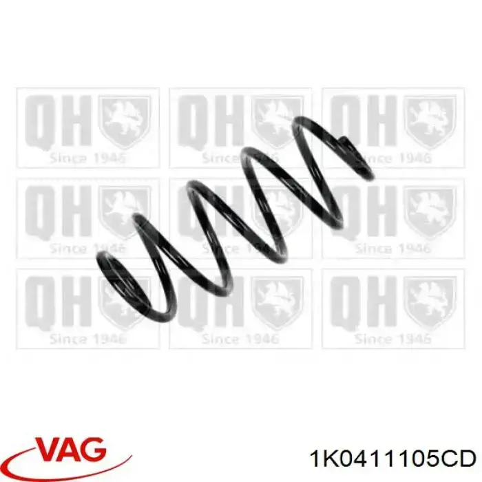 Купить 1K0411105CD VAG Винтовая пружина подвеска