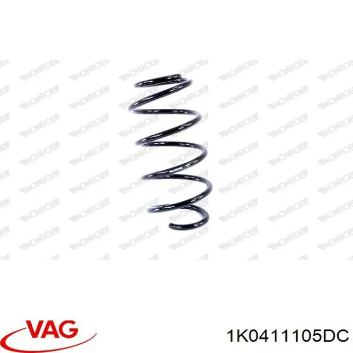 Купить 1K0411105DC VAG Винтовая пружина подвеска