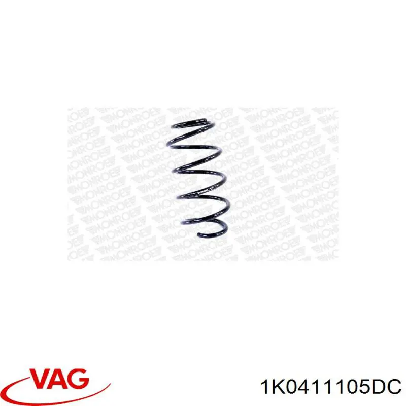 1K0411105DC VAG Пружина передней подвески