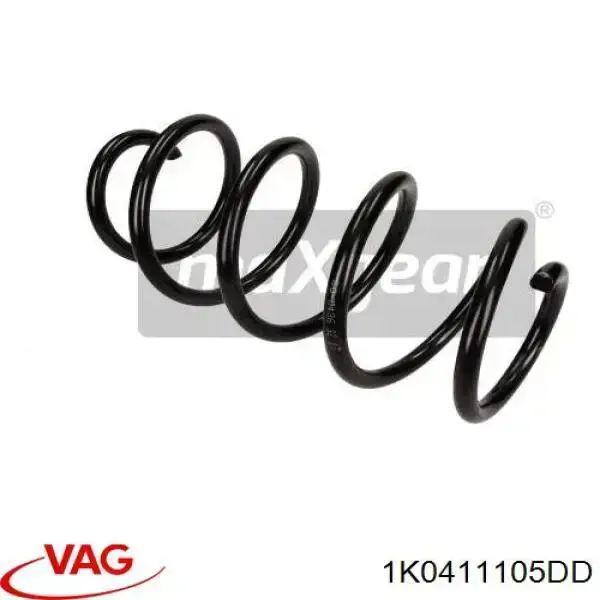 Купить 1K0411105DD VAG Винтовая пружина подвеска