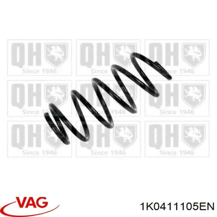 Пружина амортизатора передняя VAG 1K0411105EN цена, от 34.39 USD