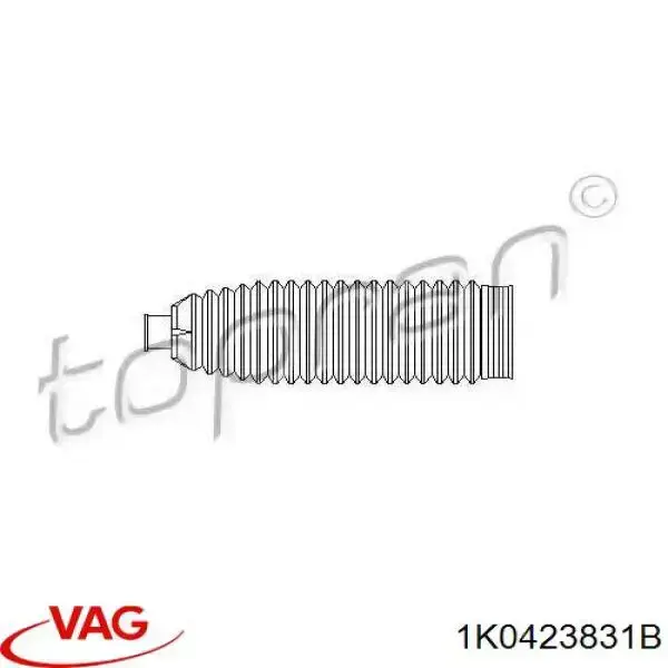 Bota de proteção do mecanismo de direção (de cremalheira) 1K0423831B VAG