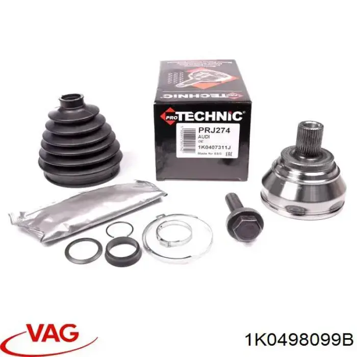 ШРУС наружный передний 1K0498099B VAG