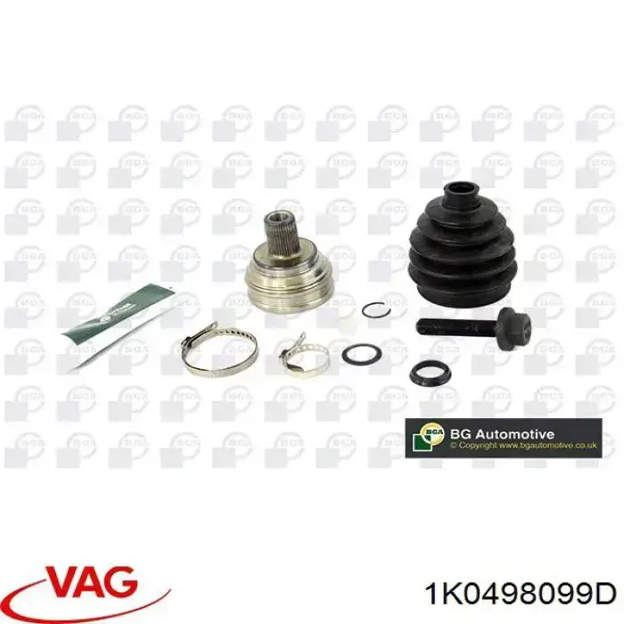 ШРУС наружный передний 1K0498099D VAG