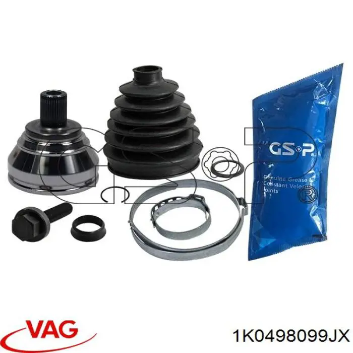 Купить 1K0498099JX VAG Внешняя граната