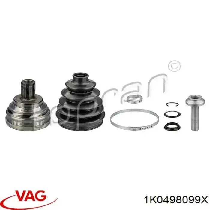 Купить 1K0498099X VAG Внешняя граната