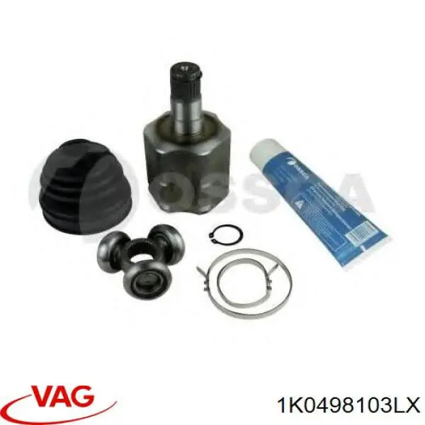 Шарнир угловых скоростей внутренний передний VAG 1K0498103LX цена, от 44.33 USD