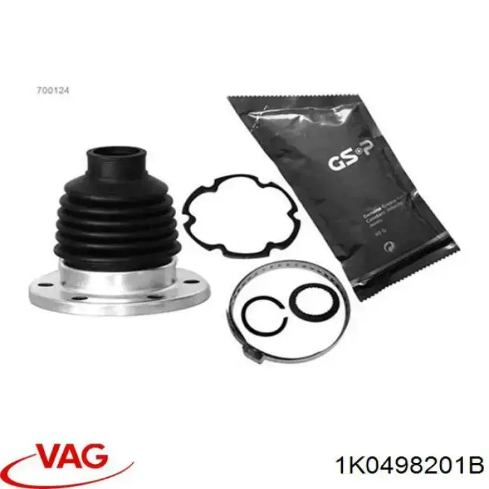 Пыльник ШРУСа внутренний, передней полуоси VAG 1K0498201B