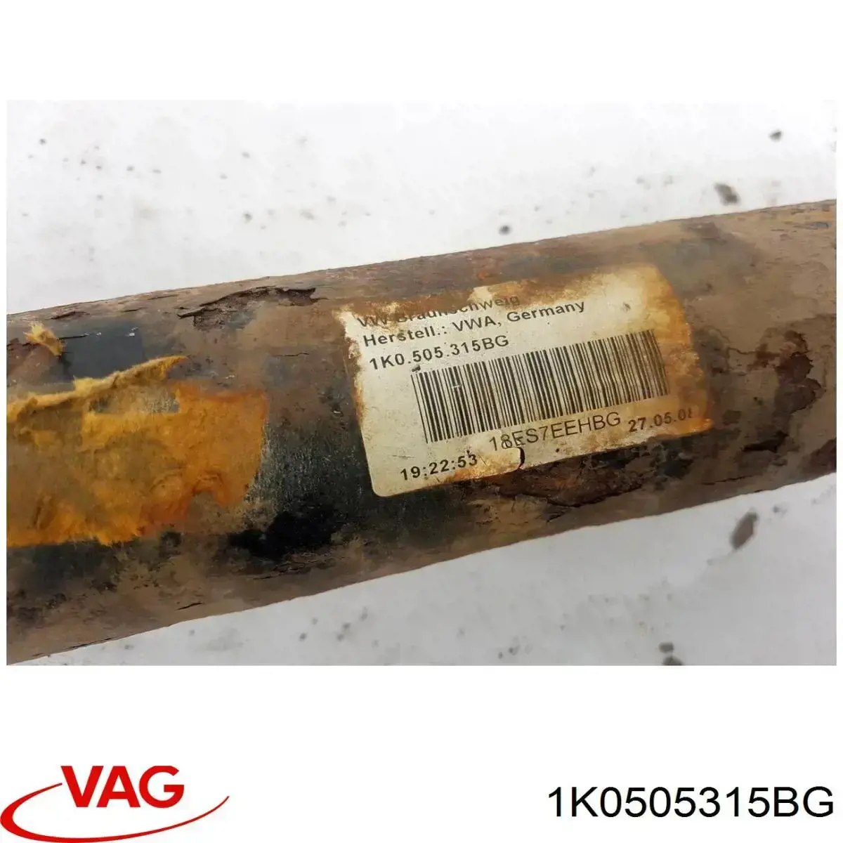 Купить 1K0505315BG VAG Оси полуприцепов и прицепов