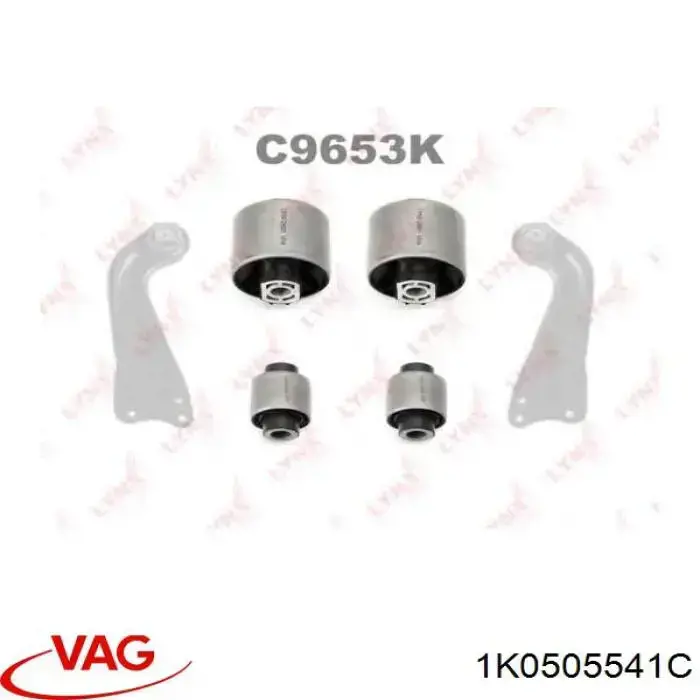 Сайлентблок заднего продольного рычага, передний VAG 1K0505541C цена, от 6.78 USD