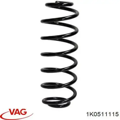 Купить 1K0511115 VAG Пружина подвески