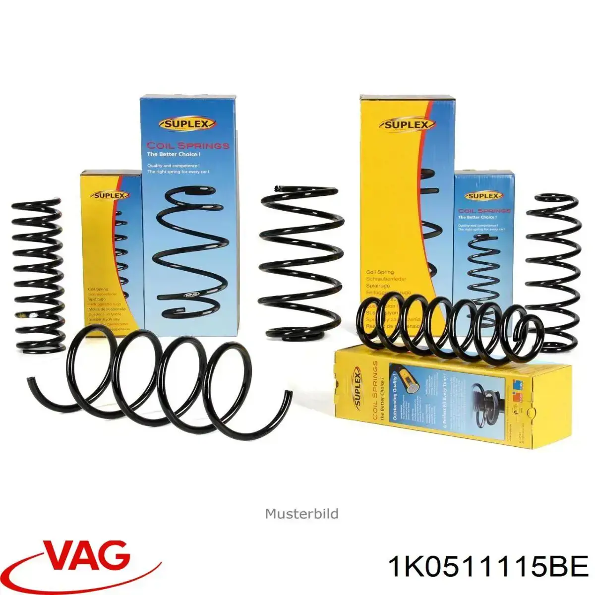 1K0511115BE VAG Mola traseira