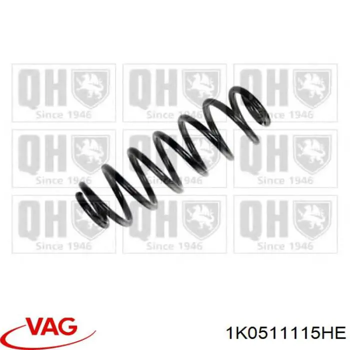 Купить 1K0511115HE VAG Пружина подвески