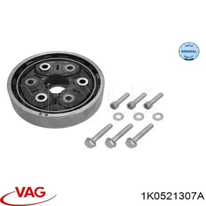 Купить 1K0521307A VAG Муфта кардана эластичная задняя