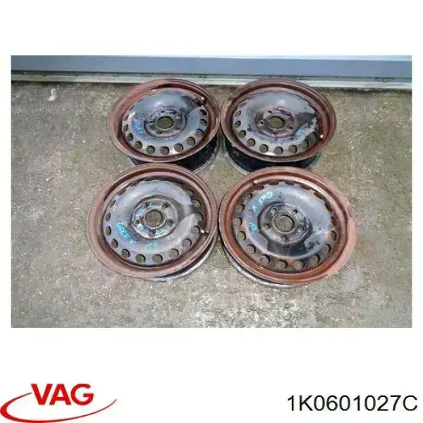 1K0601027C VAG discos de roda de aço (estampados)