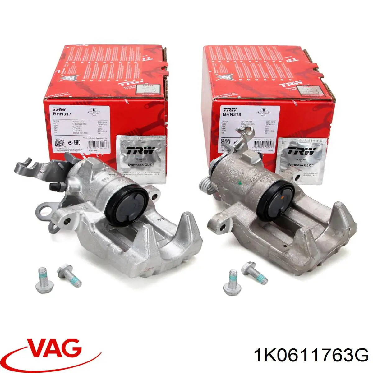 Купить 1K0611763G VAG Шланг тормозной задний левый