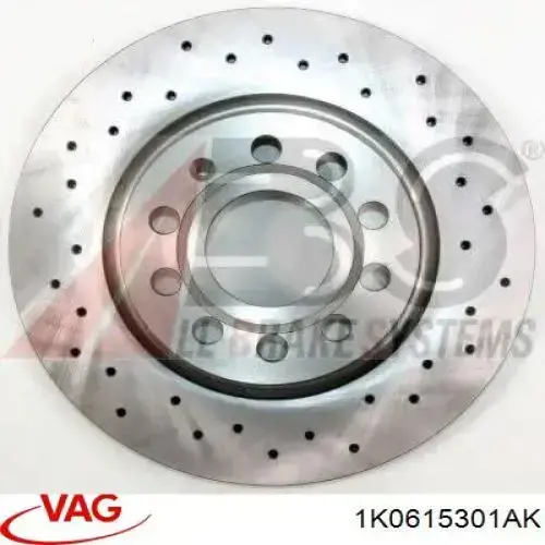 Передний тормозной диск VAG 1K0615301AK