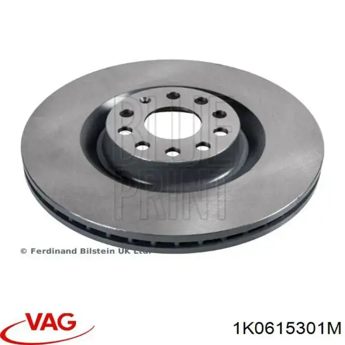Тормоз дисковый передний VAG 1K0615301M цена, от 70.19 USD