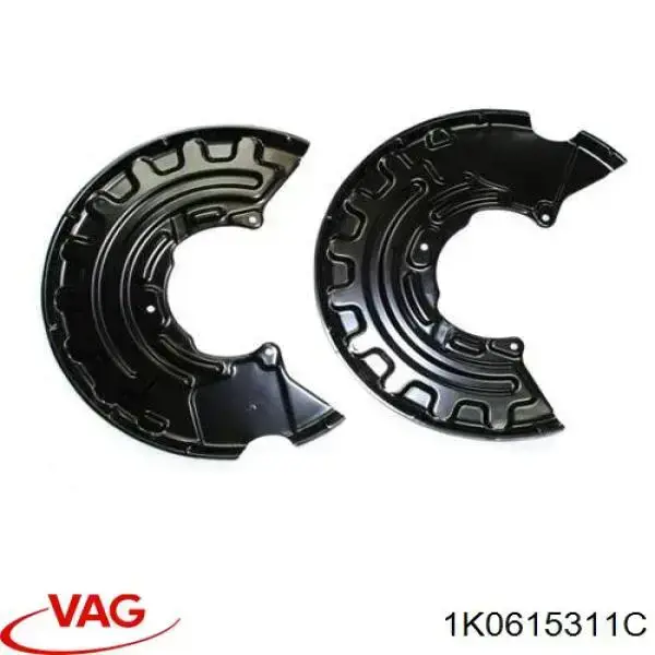 1K0615311C VAG proteção do freio de disco dianteiro esquerdo