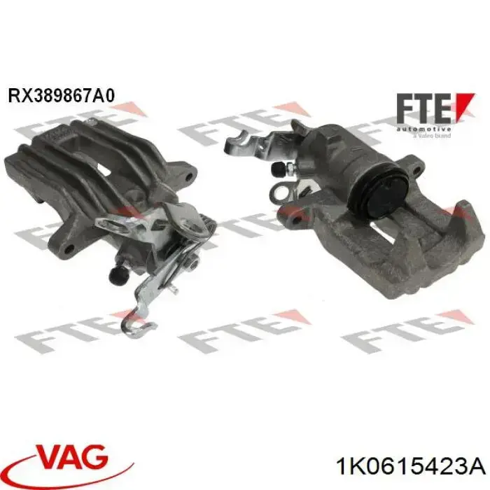 Задний левый суппорт VAG 1K0615423A цена, от 37.67 USD