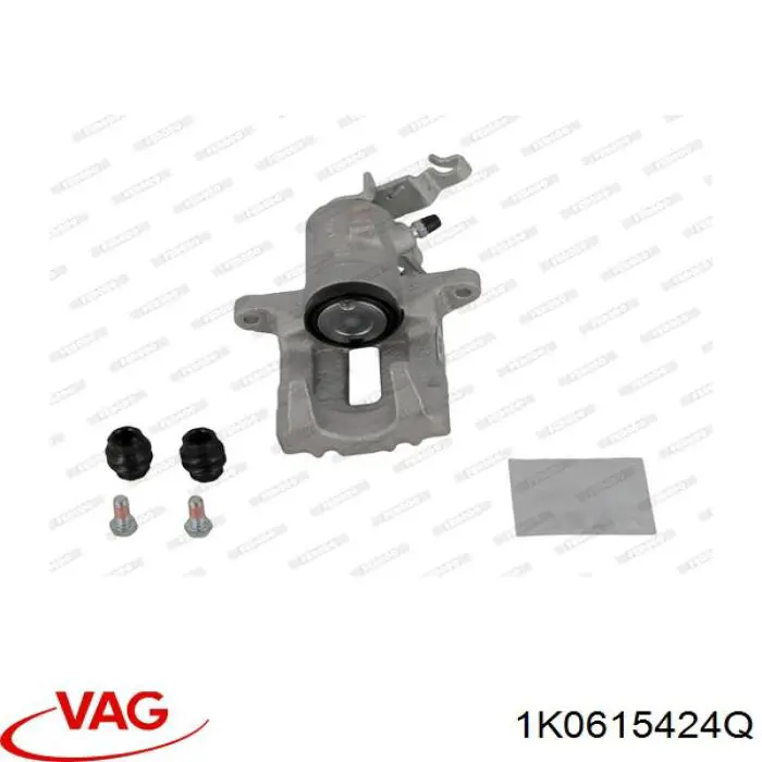 1K0615424Q VAG Суппорт тормозной задний правый