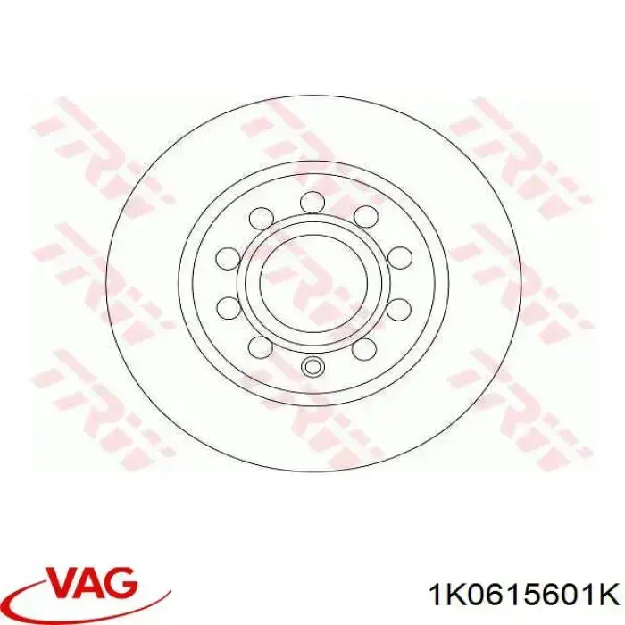 Задний дисковый тормоз VAG 1K0615601K