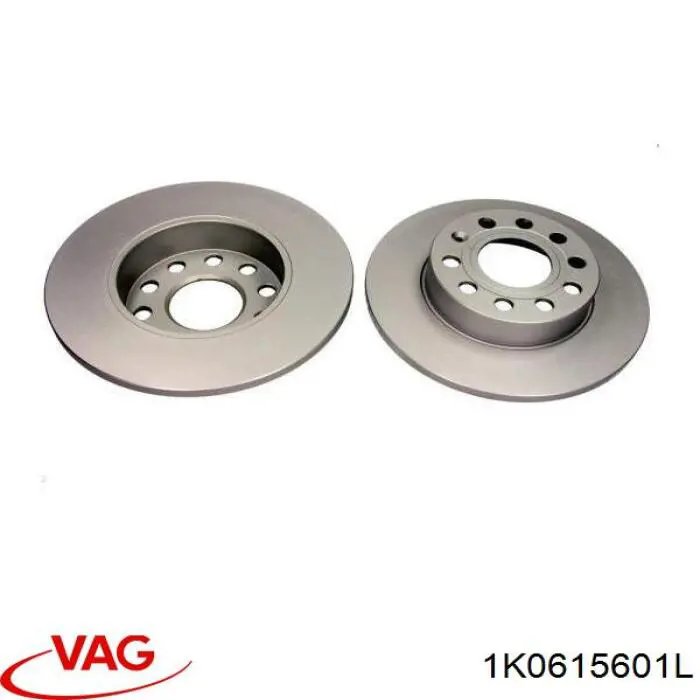 Купить 1K0615601L VAG Диск тормозной задний