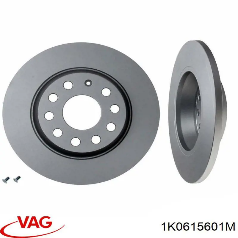1K0615601M VAG диск тормозной задний