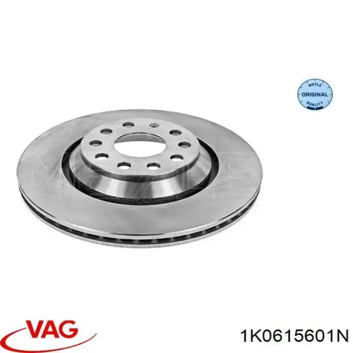 Купить 1K0615601N VAG Диск тормозной задний