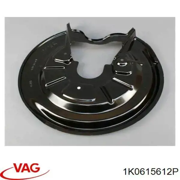1K0615612P VAG proteção direita do freio de disco traseiro