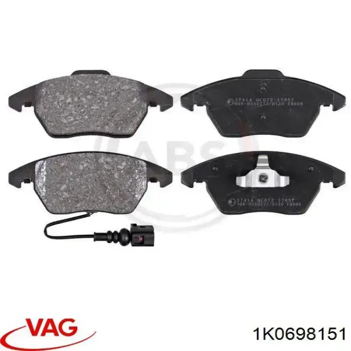 Колодки VAG 1K0698151 цена, от 23.38 USD