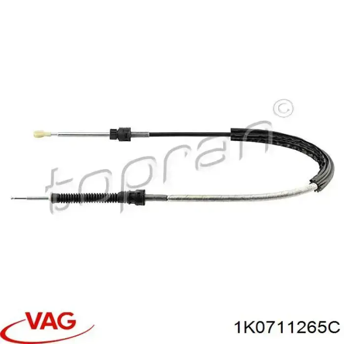 1K0711265C VAG трос переключения передач (выбора передачи)