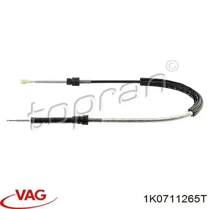 1K0711265T VAG трос переключения передач (выбора передачи)
