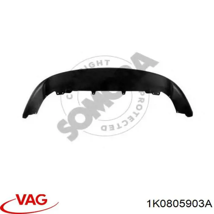 Спойлер переднего бампера VAG 1K0805903A цена, от 19.75 USD