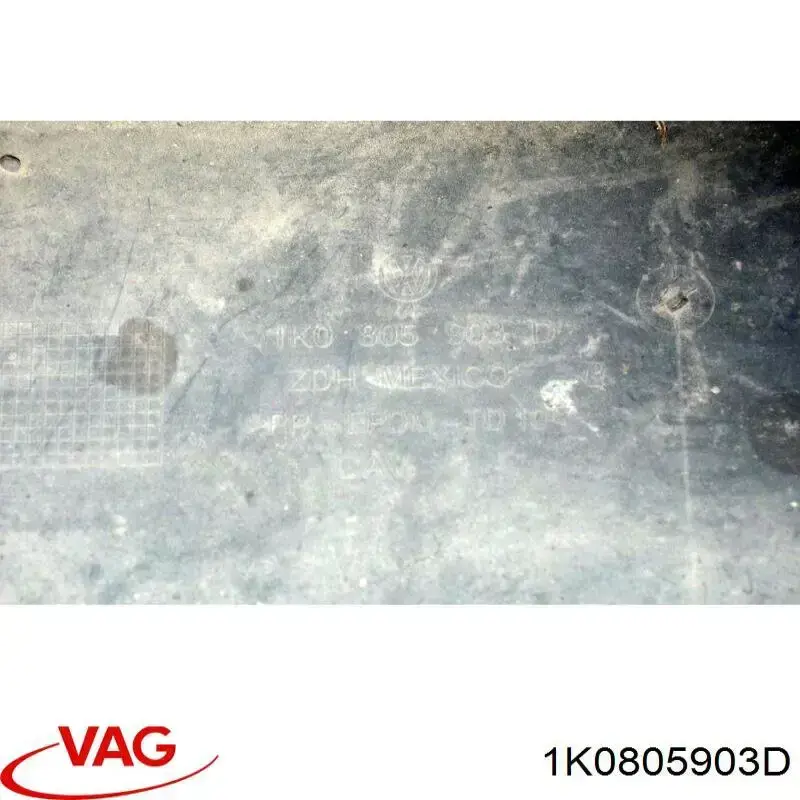 1K0805903D9B9REF VAG Губа переднего бампера