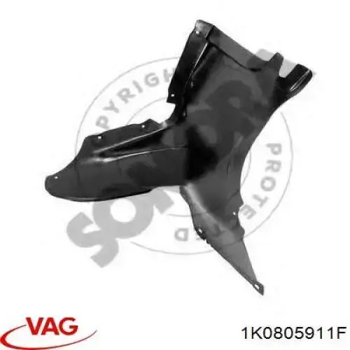 Подкрылок крыла переднего левый передний VAG 1K0805911F цена, от 8.67 USD