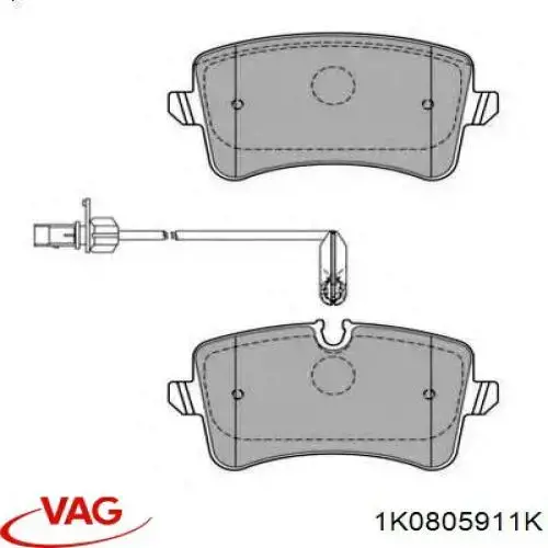 Подкрылок передний левый 1K0805911K VAG