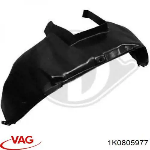 Подкрылок крыла переднего левый задний VAG 1K0805977 цена, от 16.47 USD