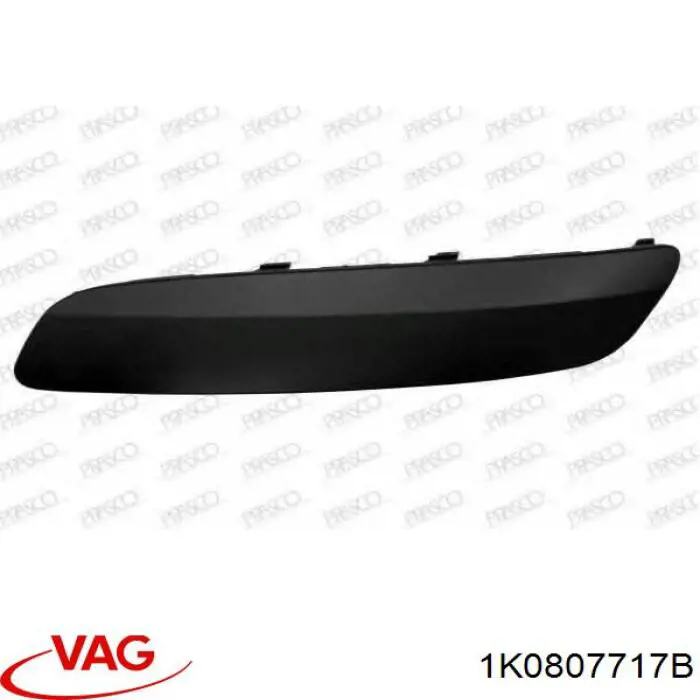 1K0807717B VAG Молдинг бампера переднего левый
