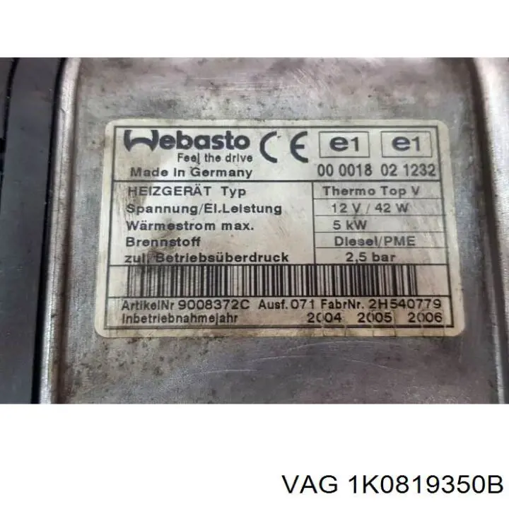  1K0819350B VAG