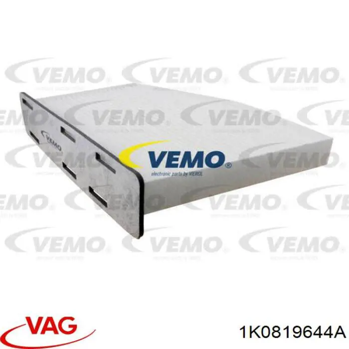 Фильтр воздушный отопителя VAG 1K0819644A цена, от 6.30 USD