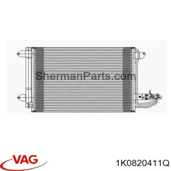Конденсатор кондиционера VAG 1K0820411Q цена, от 42.33 USD