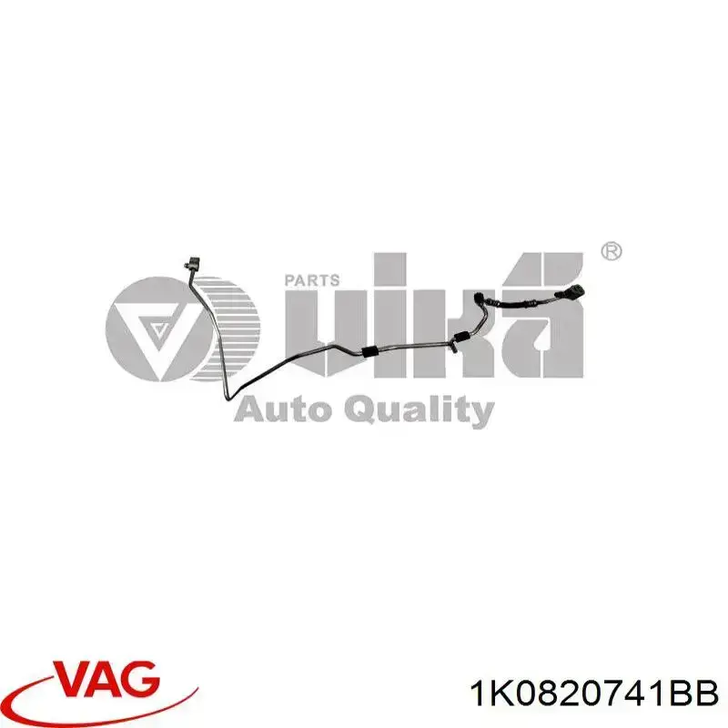 1K0820741BB VAG mangueira de aparelho de ar condicionado, desde o secador até o vaporizador