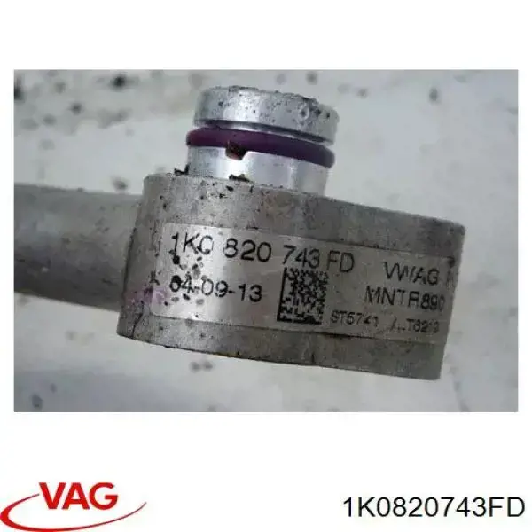 1K0820743FD VAG Шланг кондиционера, от испарителя к компрессору
